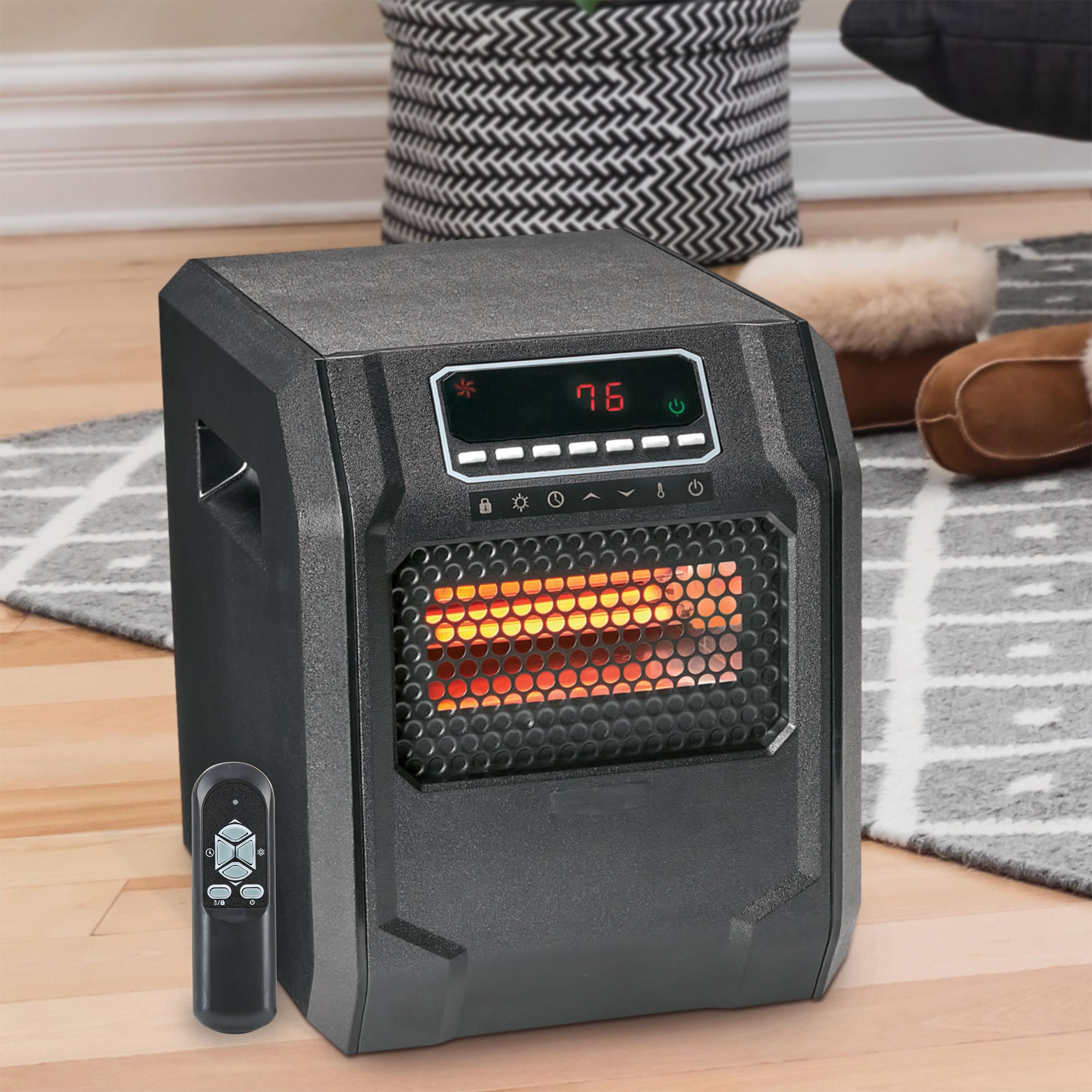 BLACK+DECKER Indoor Space Heater, Infrared Heater with E-Save Function,  1500W