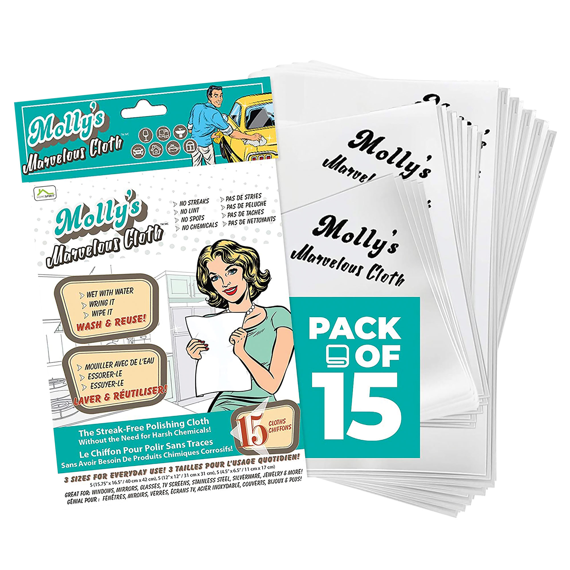 Molly's Marvelous Cloth - 15 Pack