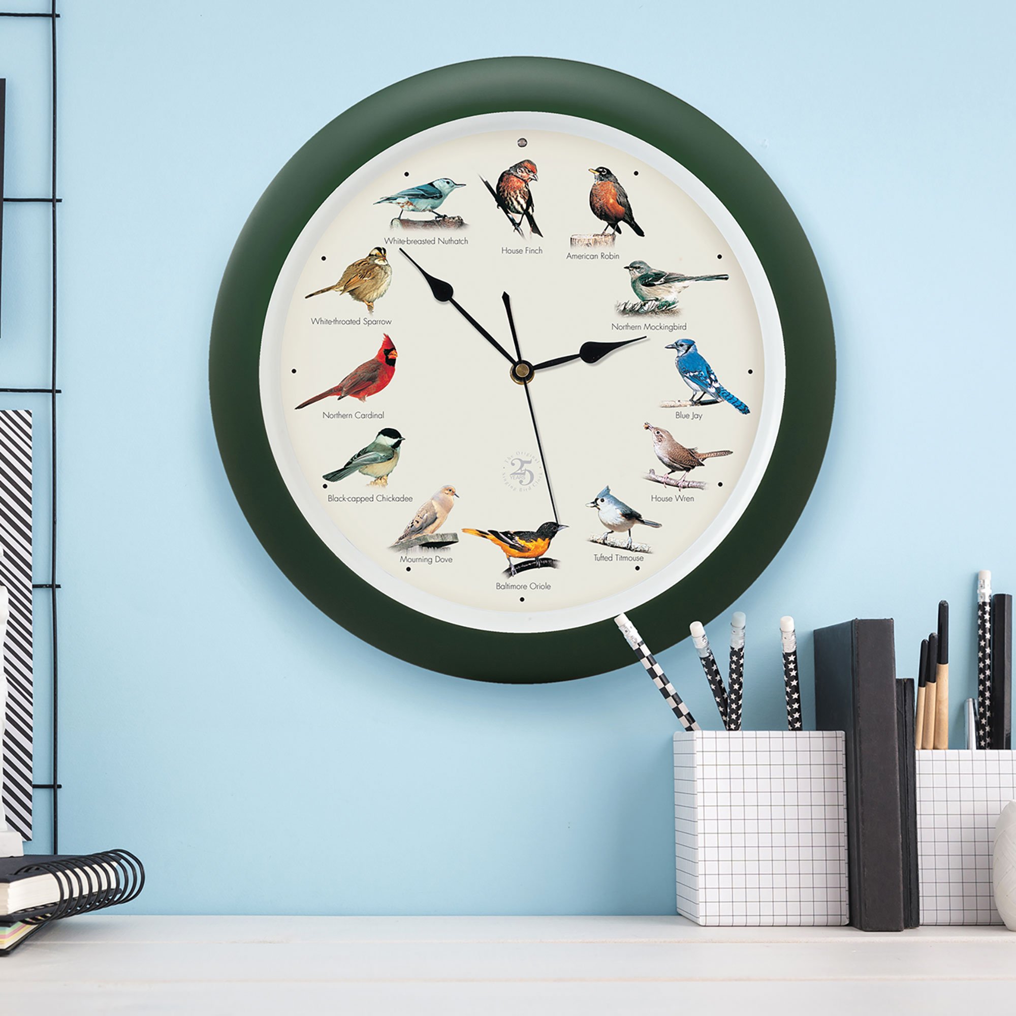 25th Anniversary 13" Singing Bird Clock | As Seen On TV