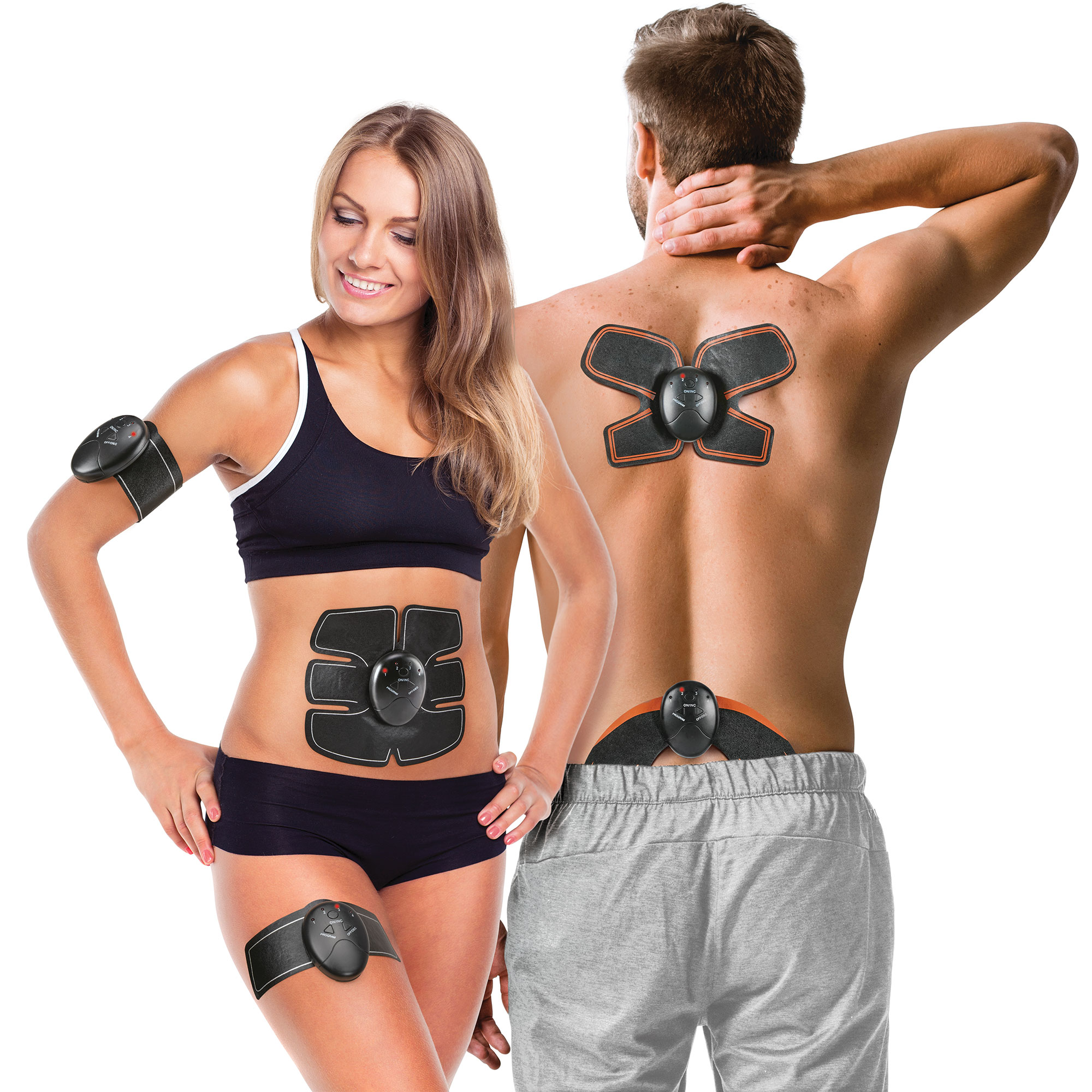 Black EMS Muscle Toning & Stimulator Kit