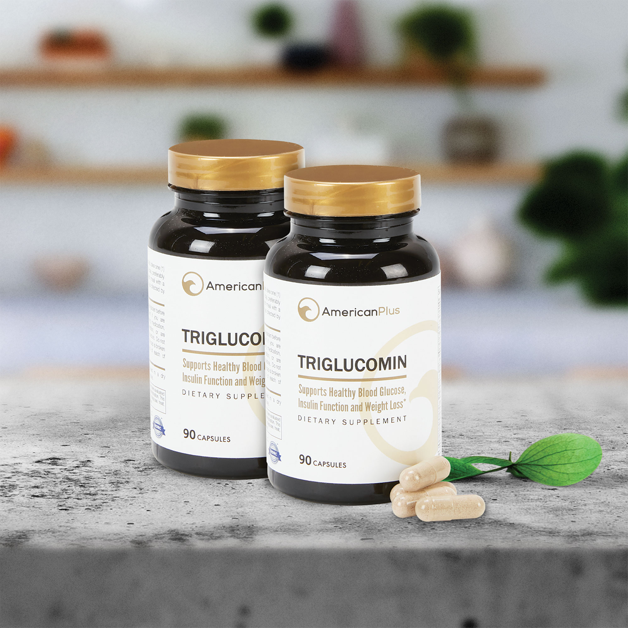 AmericanPlus Triglucomin Supplement - 2 Pack