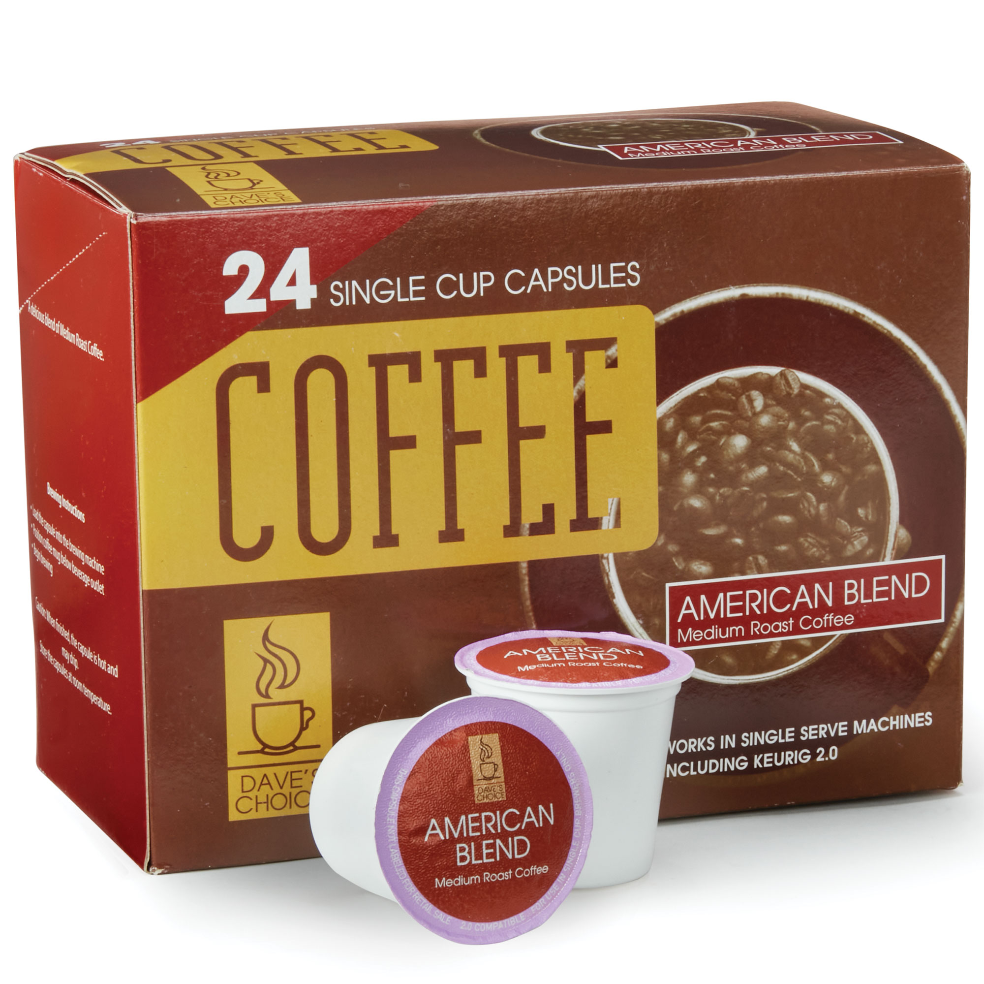 Dave's Choice Coffee Pods - American 24 Pack