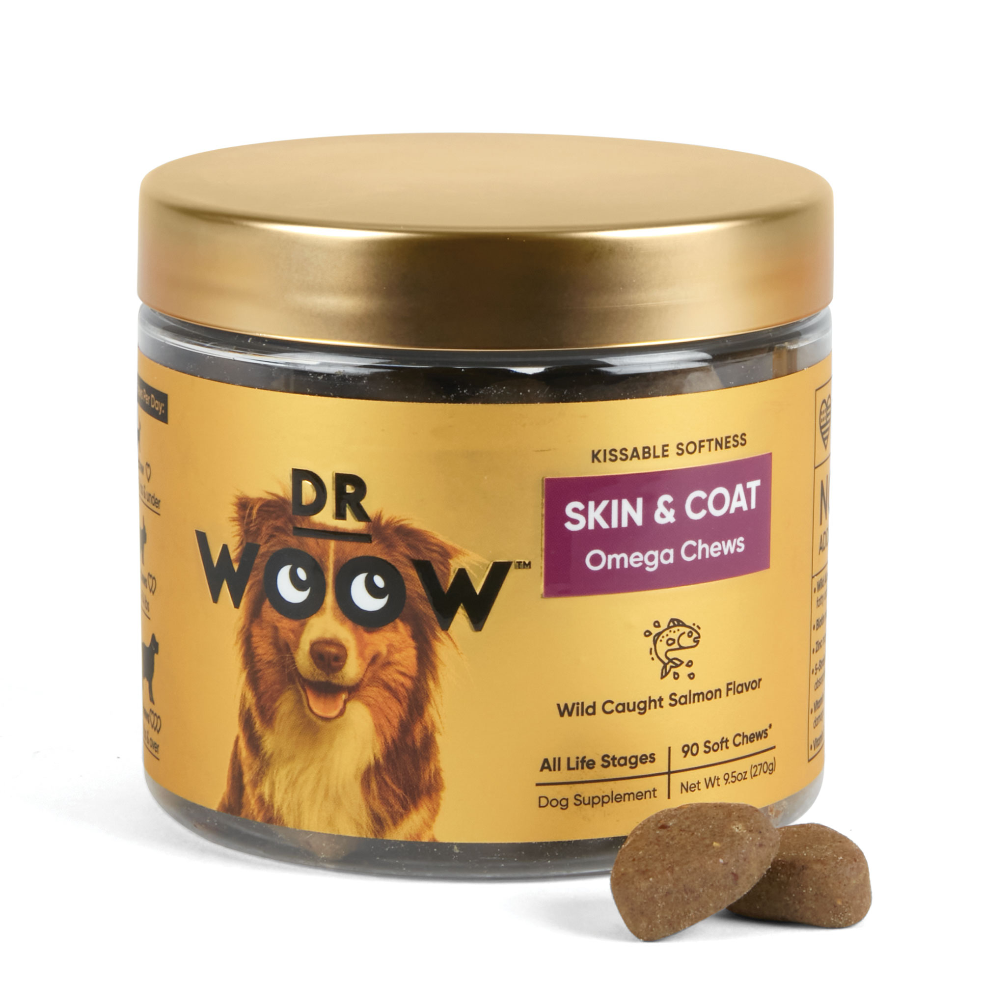 Dr. Woow Pet Skin/Coat Chews - 90 Count