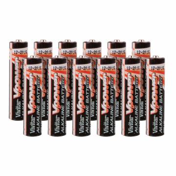 Vivitar Alkaline AAA Batteries - 12 Pack