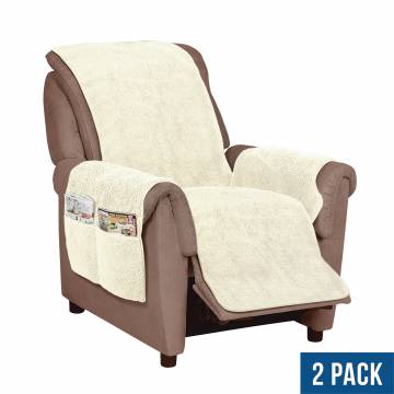 Sherpa Recliner Cover - 2 Pack