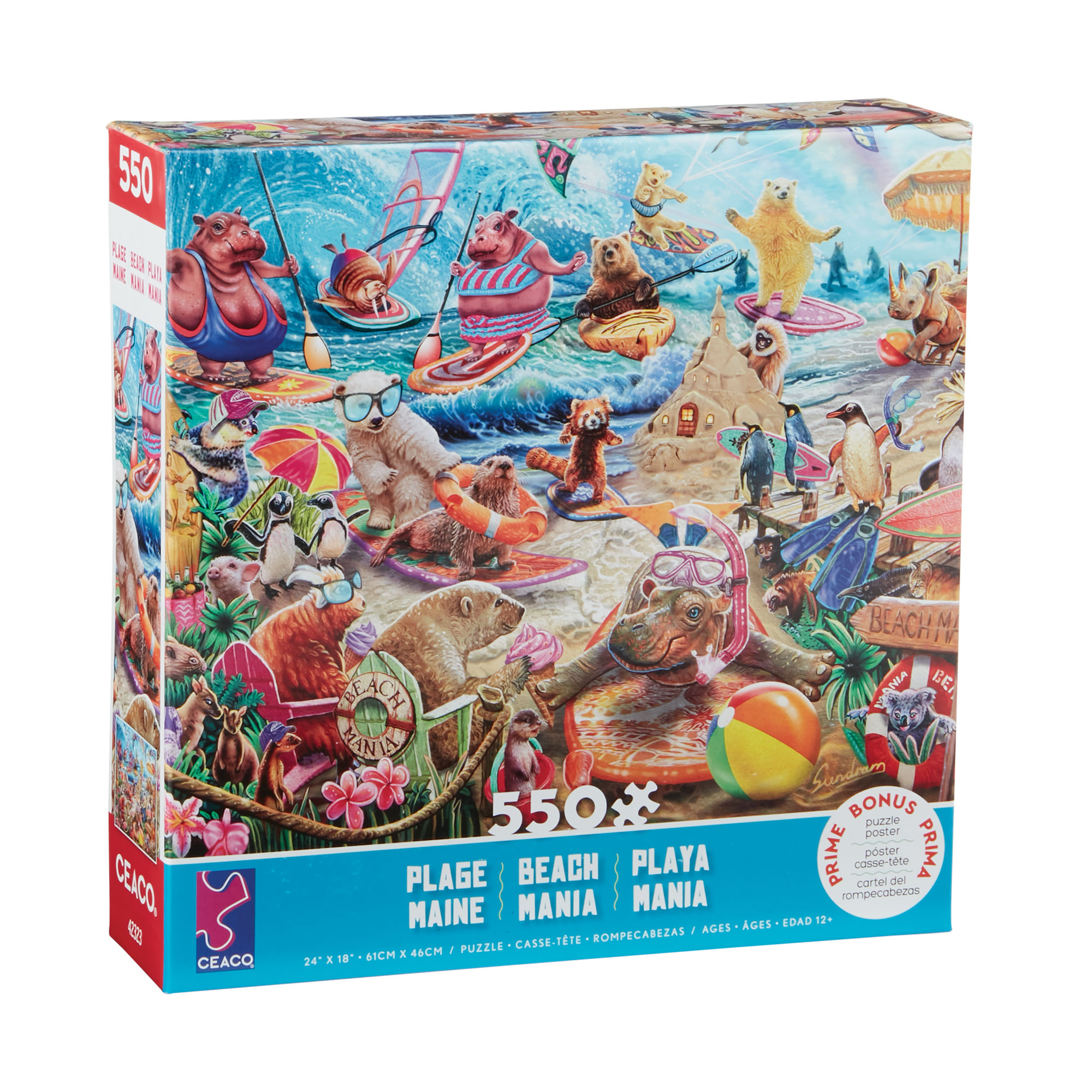 Beach Mania 550-Piece Puzzle