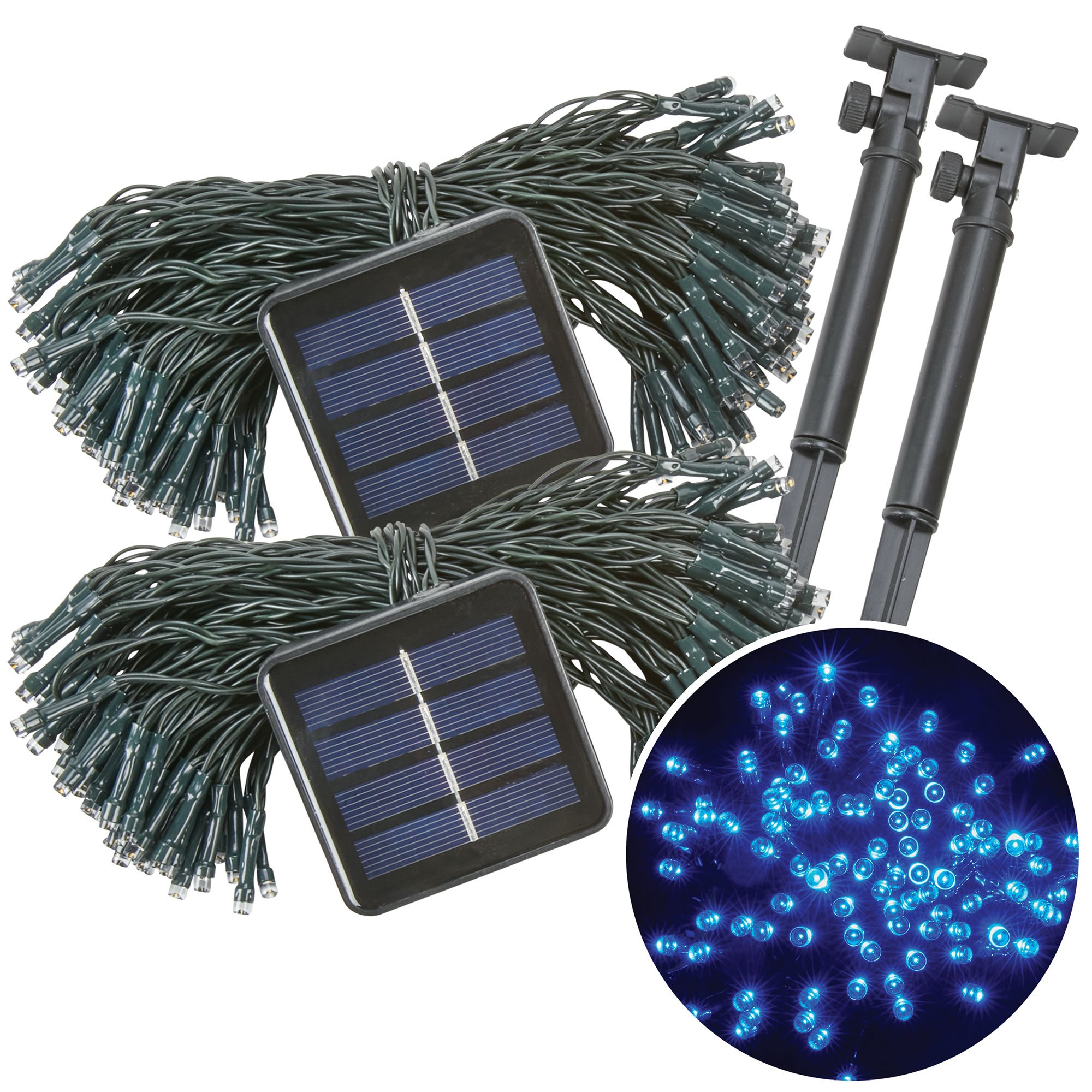 Innovative Living Solar String Lights - 2 Pack Blue