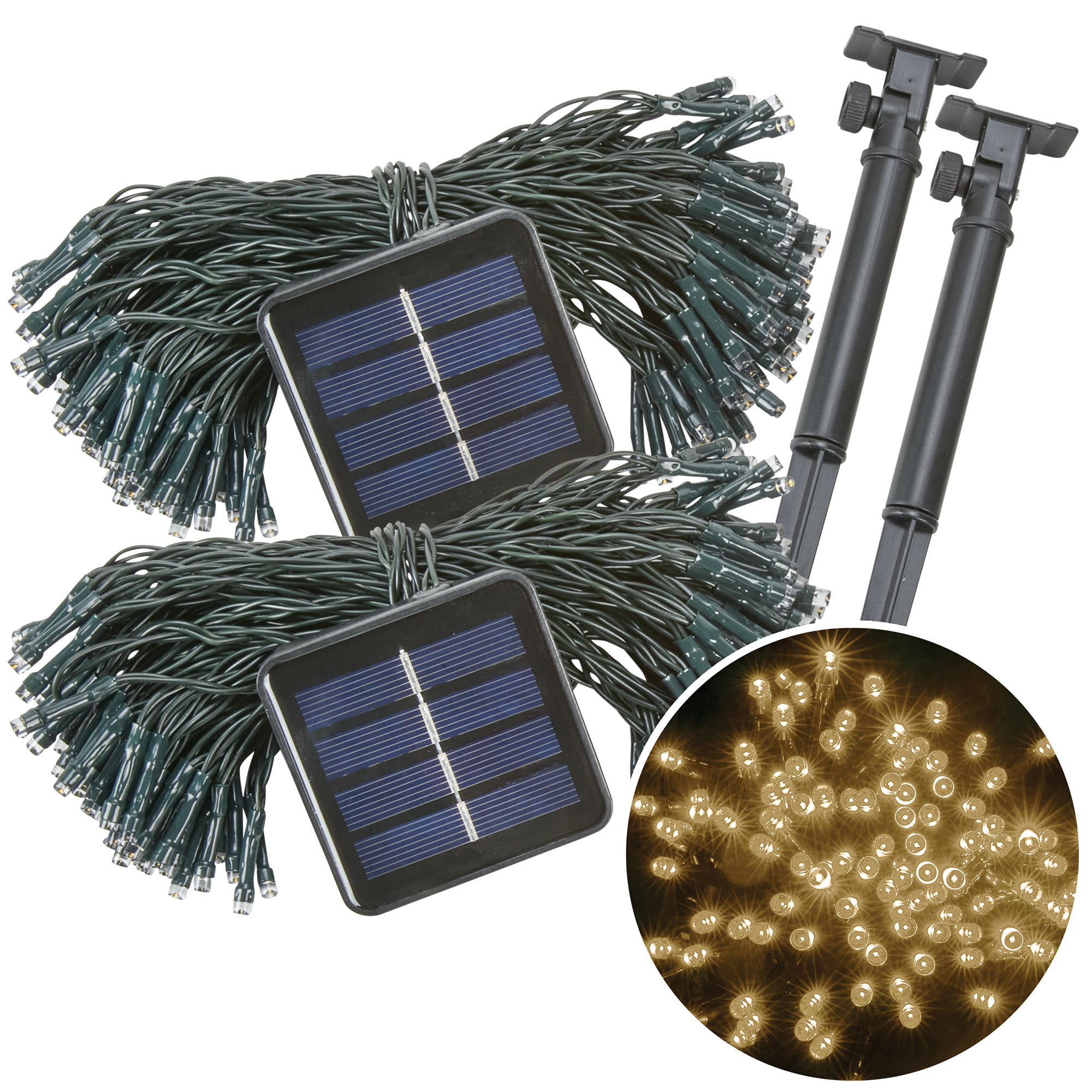Innovative Living Solar String Lights - 2 Pack White