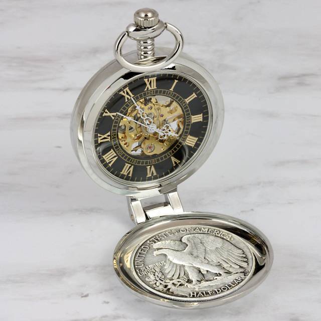 Walking liberty pocket watch cheap
