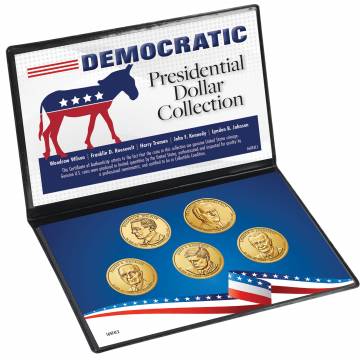 Democratic Presidential Golden Dollar Set