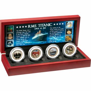 The Matthew Mint RMS Titanic 4-Coin Set