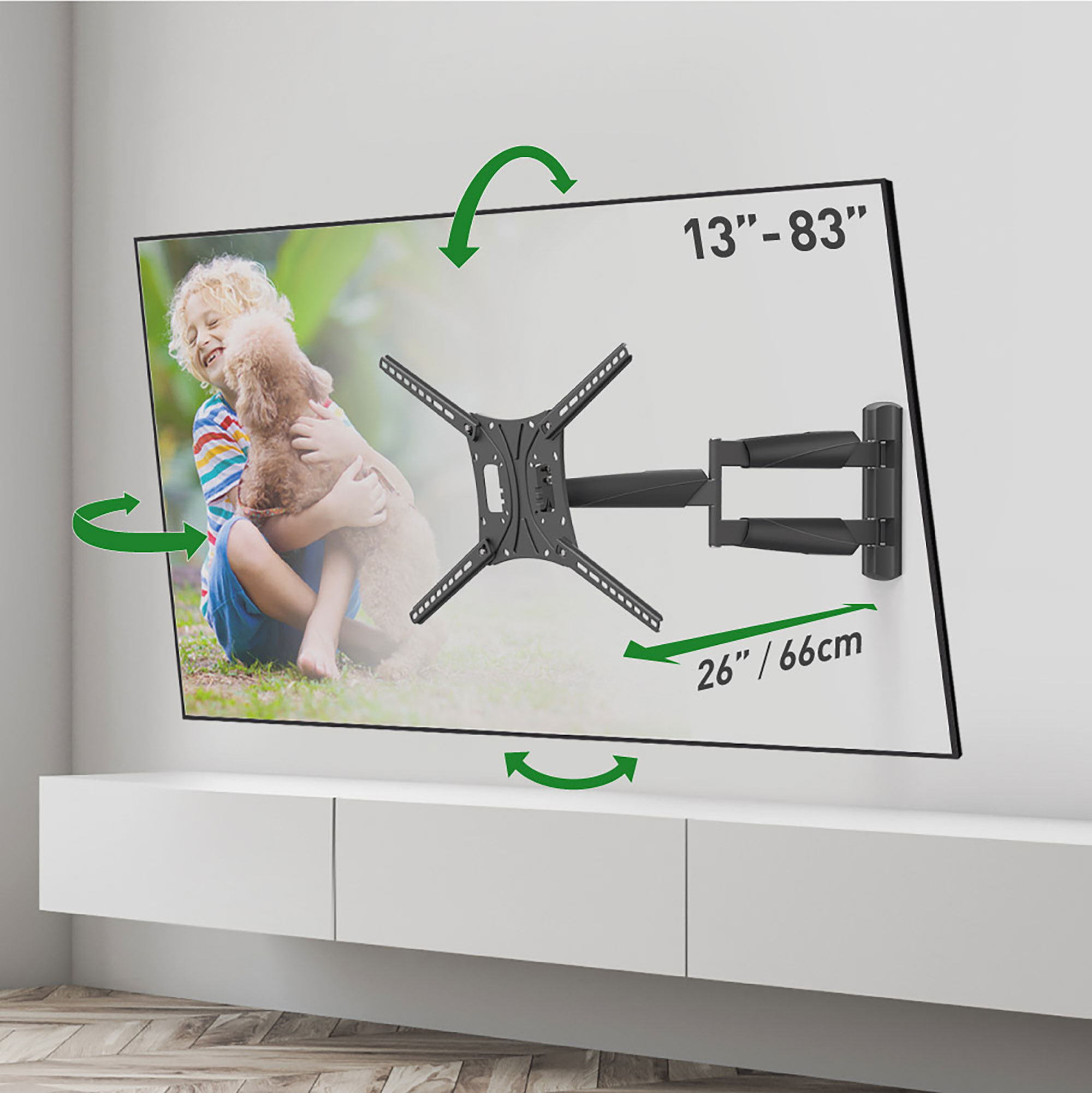 Barkan Wall Mount for 13-75" TVs