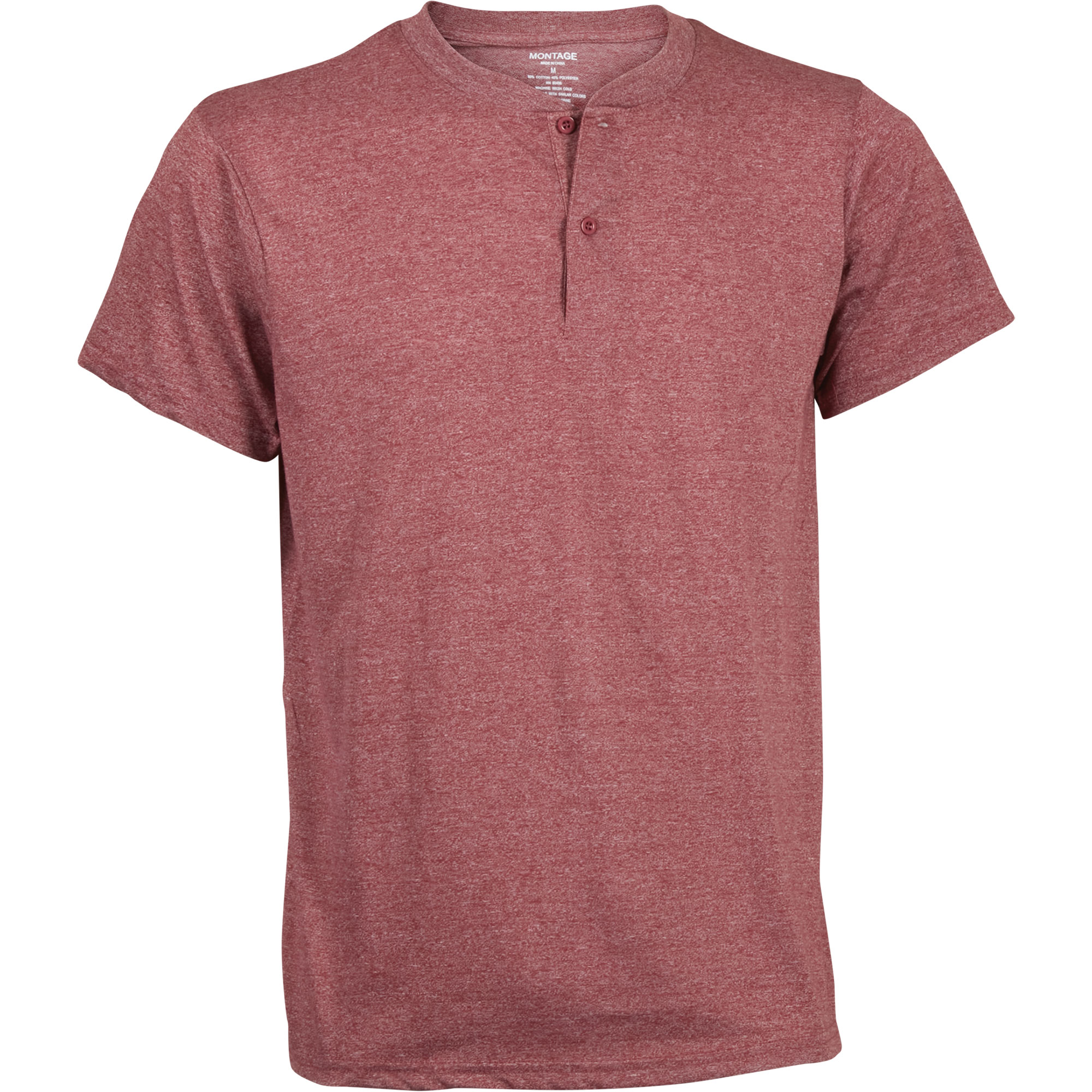 Montage Short-Sleeve Henley - Burgundy
