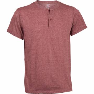 Montage Short-Sleeve Henley - Burgundy