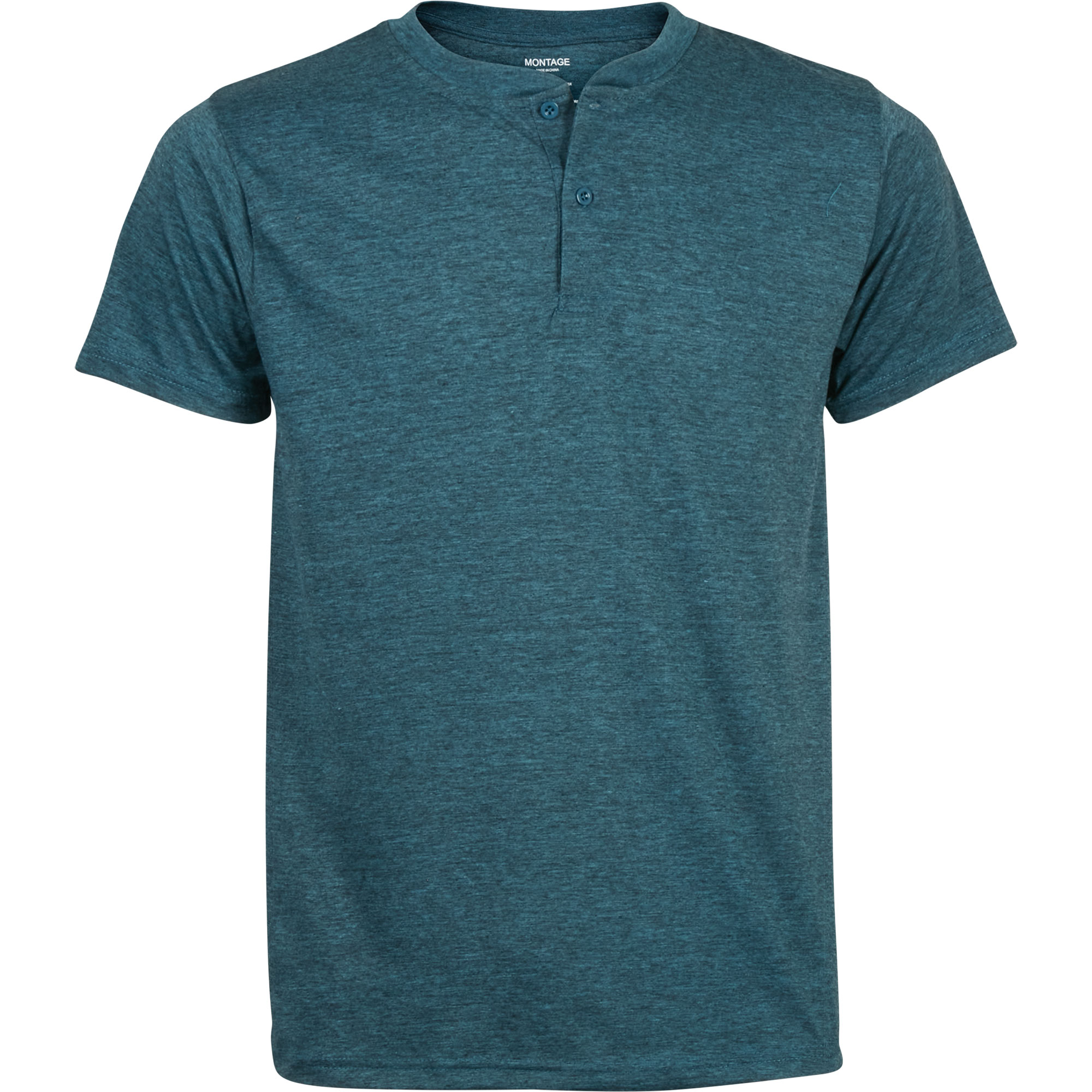 Montage Short-Sleeve Henley - Dark Turquoise XX Large