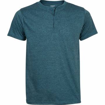 Montage Short-Sleeve Henley - Dark Turquoise XX Large