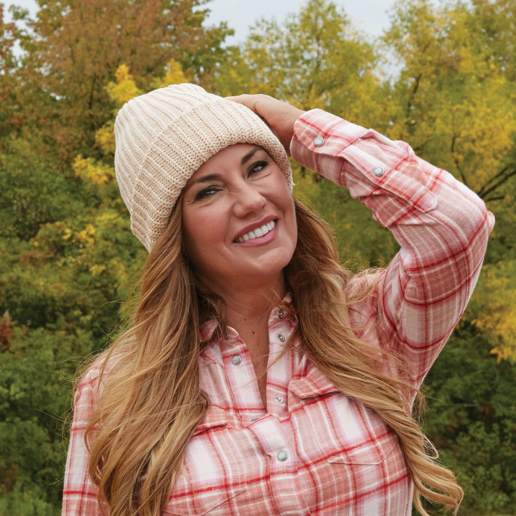 Cotton Chunky Hat - Tan