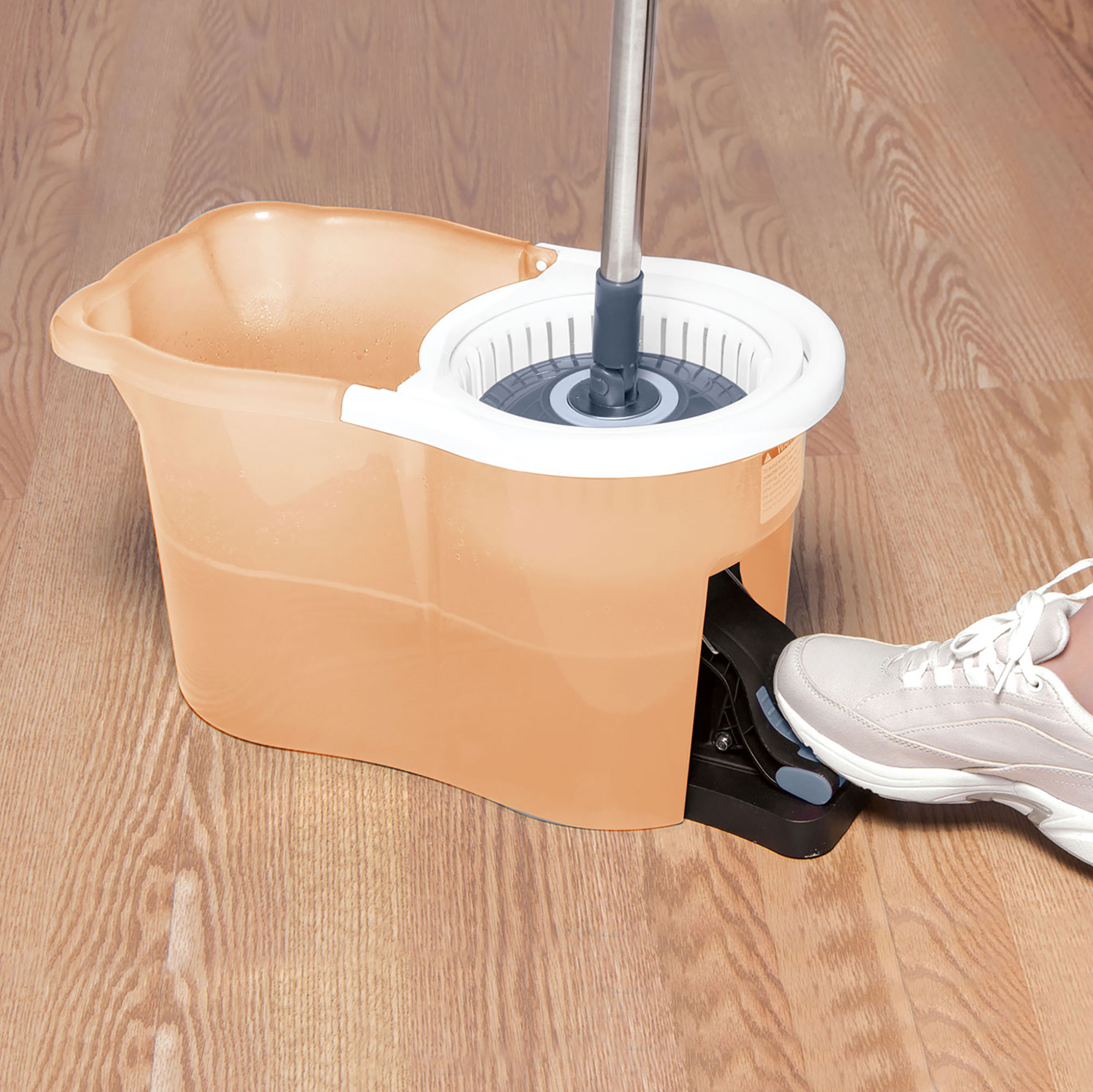 Clean Spin 360 Microfiber Mop - Coral