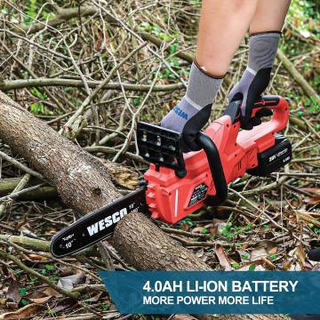 Wesco 20V Electric Chainsaw - Cordless Design &amp; Strong Cutting Power