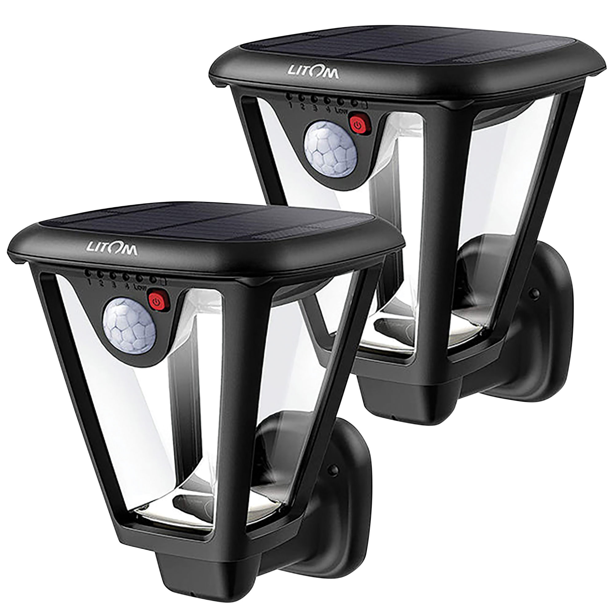 Solar Motion Wall Light - 2 Pack