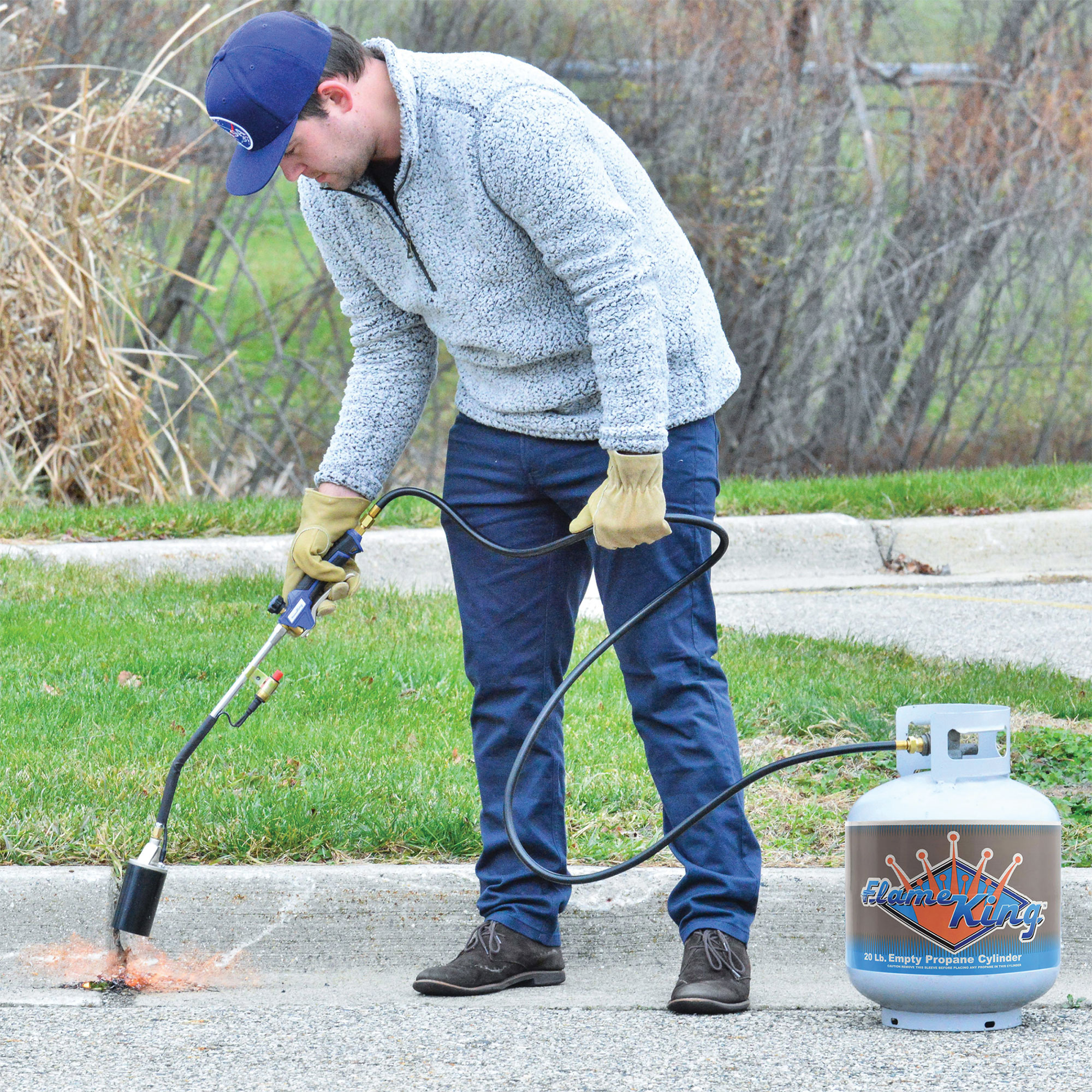 Flame King Heavy-Duty Weed Burner Propane Torch