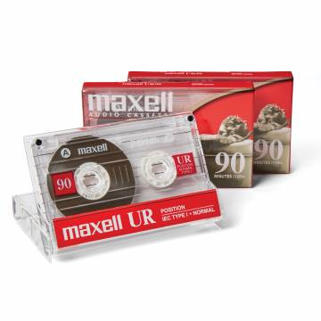 Maxell 90-minute Blank Audio Tapes - 3 Pack of Blank Cassette Tapes
