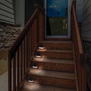 Solar Outdoor Step Lights - 6 Pack