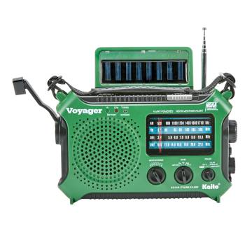 Kaito Voyager Emergency NOAA Radio - Emergency Alerts &amp; SOS Light