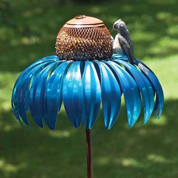 Blue Coneflower Bird Feeder