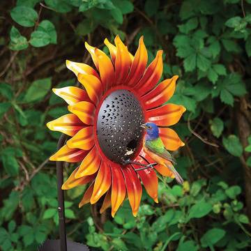 Sunflower Steel Bird Feeder