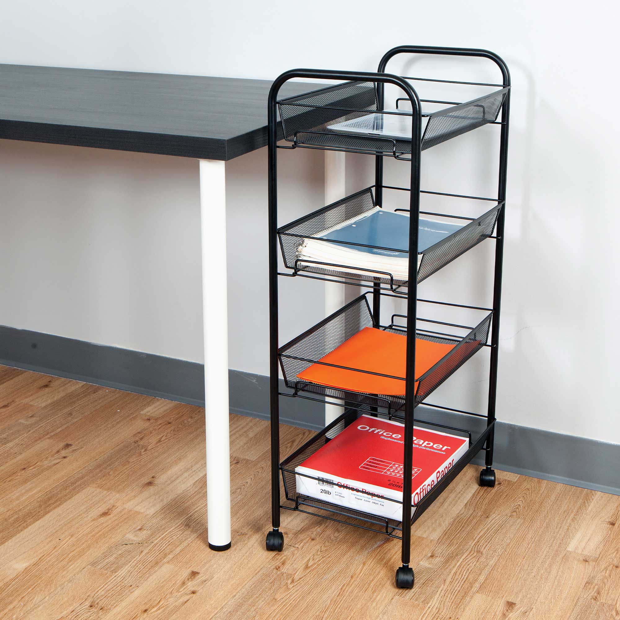 Mind Reader 4-Tier Mobile Utility Cart