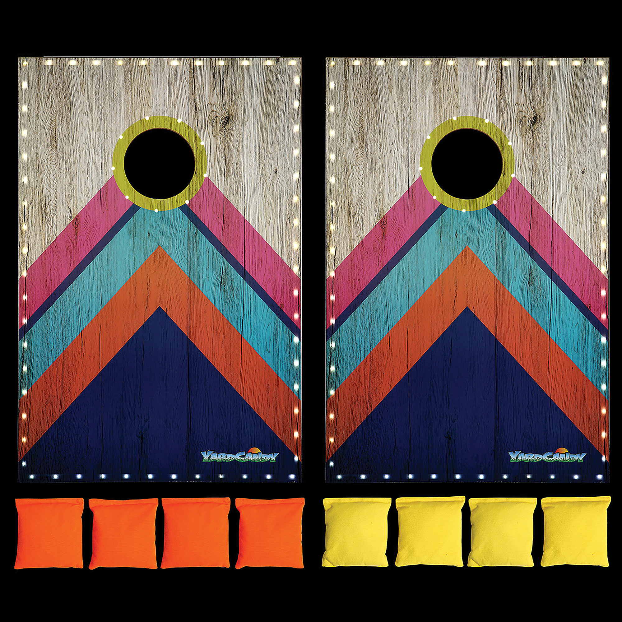 Yard Candy LED Illuminated Cornhole Set