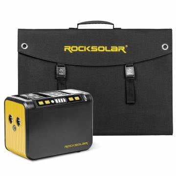 ROCKSOLAR 80W/30W Power Station/Solar Panel Bundle