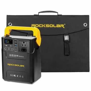 ROCKSOLAR 110W/60W Power Station/Solar Panel Bundle