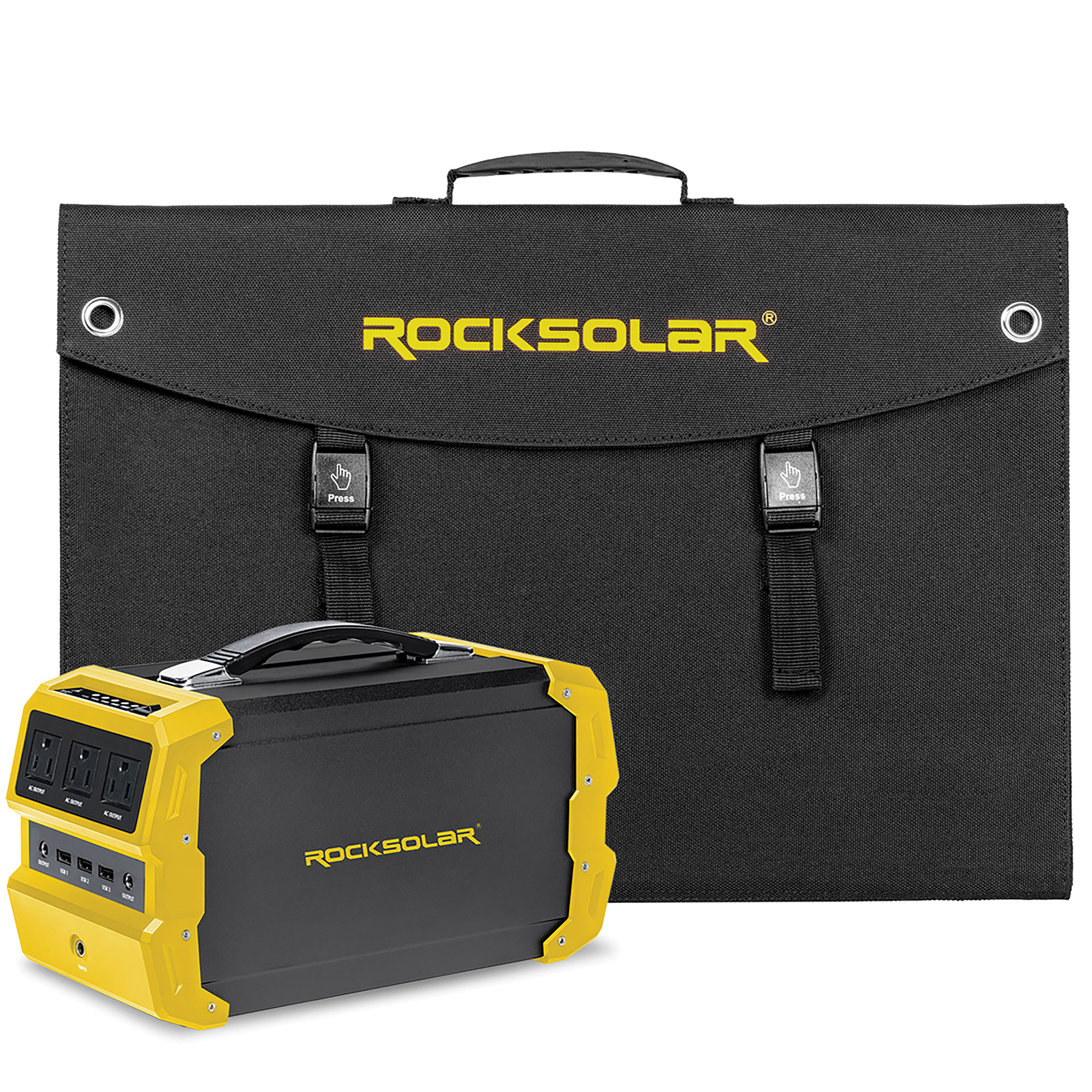 ROCKSOLAR 400W/100W Power Station/Solar Panel Bundle