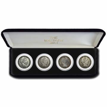 The Matthew Mint Four Barber Half Dollar Set