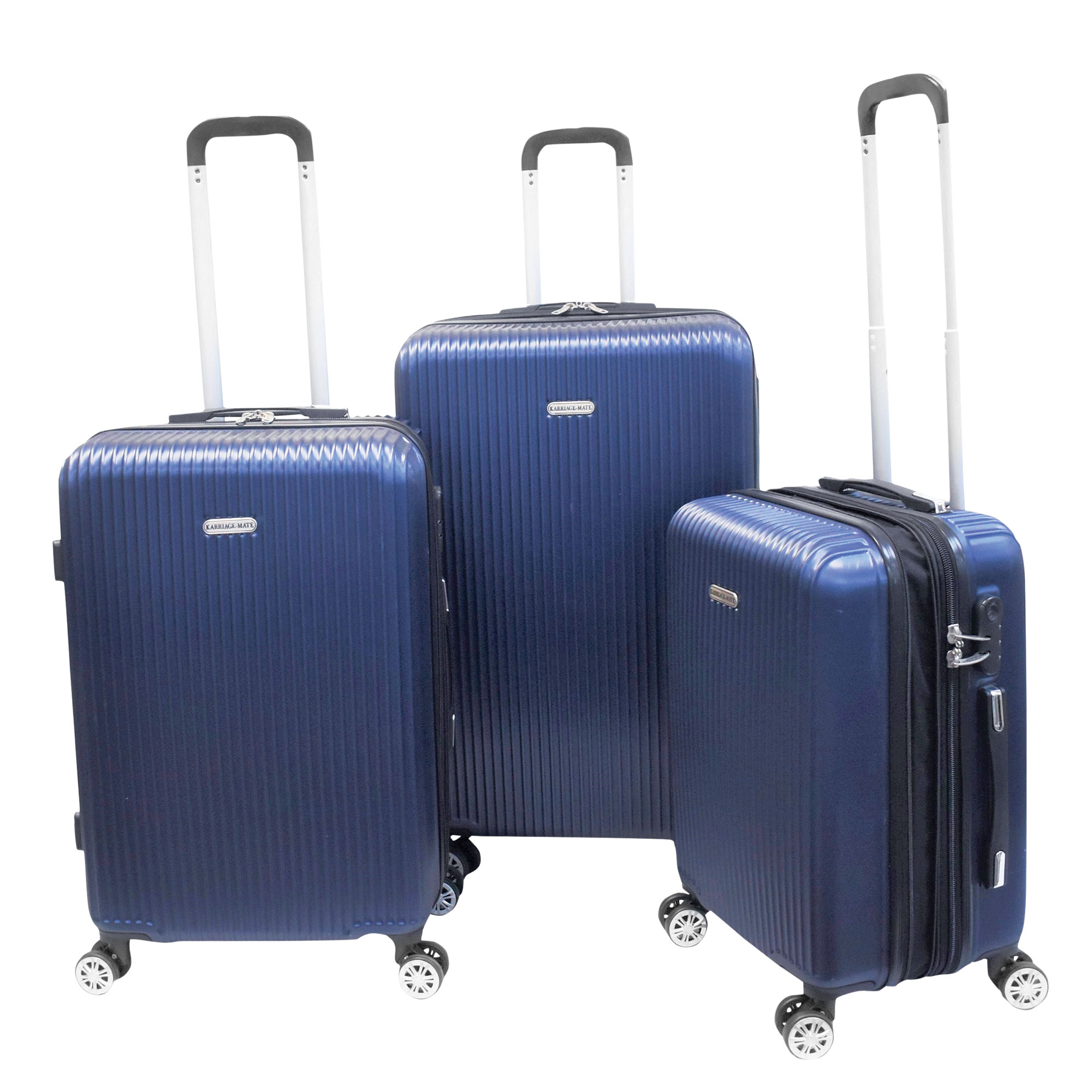 Hardside 3 Piece Luggage Set - Blue