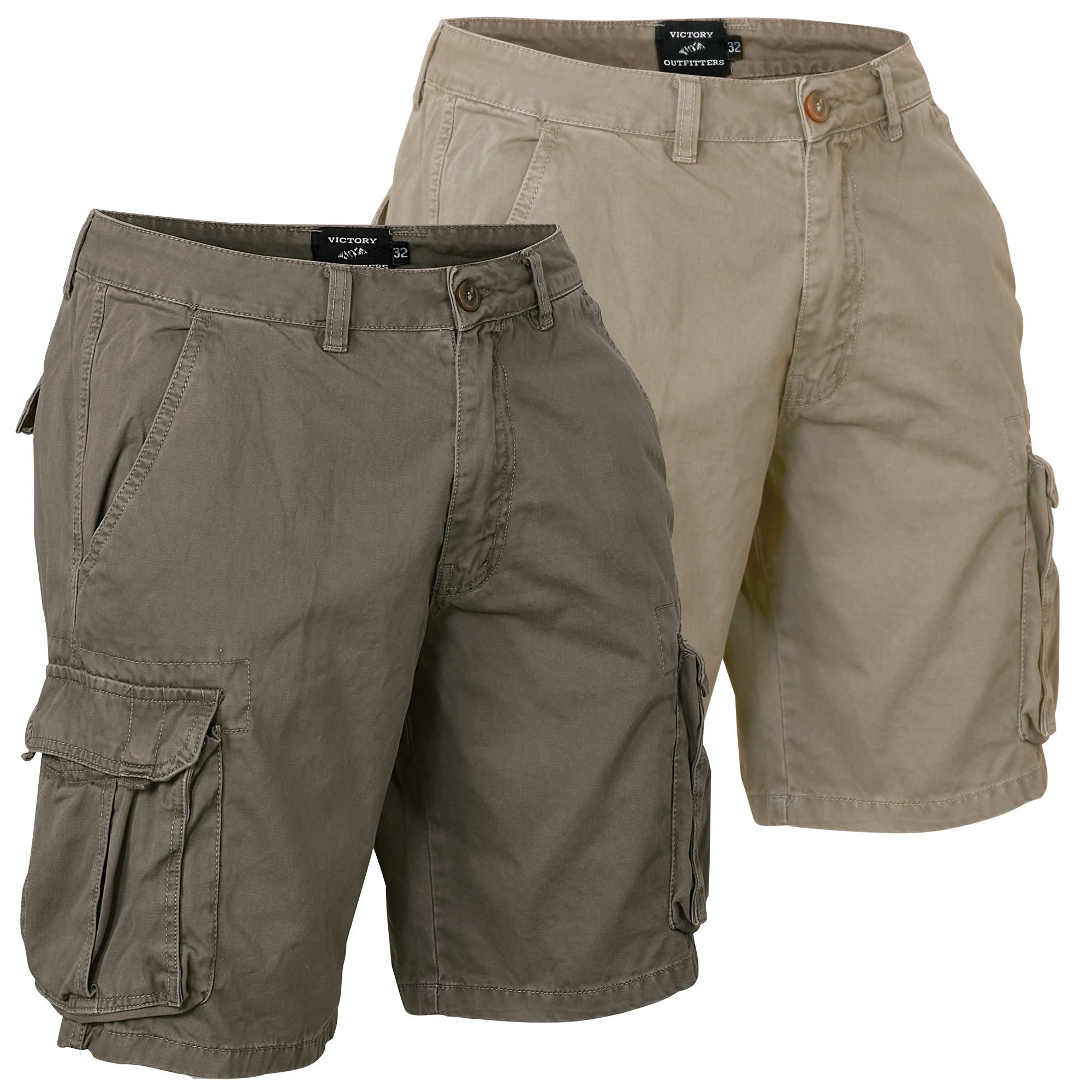 Men's Twill Cargo Shorts - 2 Pack