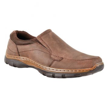 Maximus Brown Nubuck Men's Slip-On Shoes