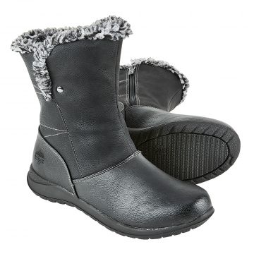 totes Lara Women's Black Waterproof Boots