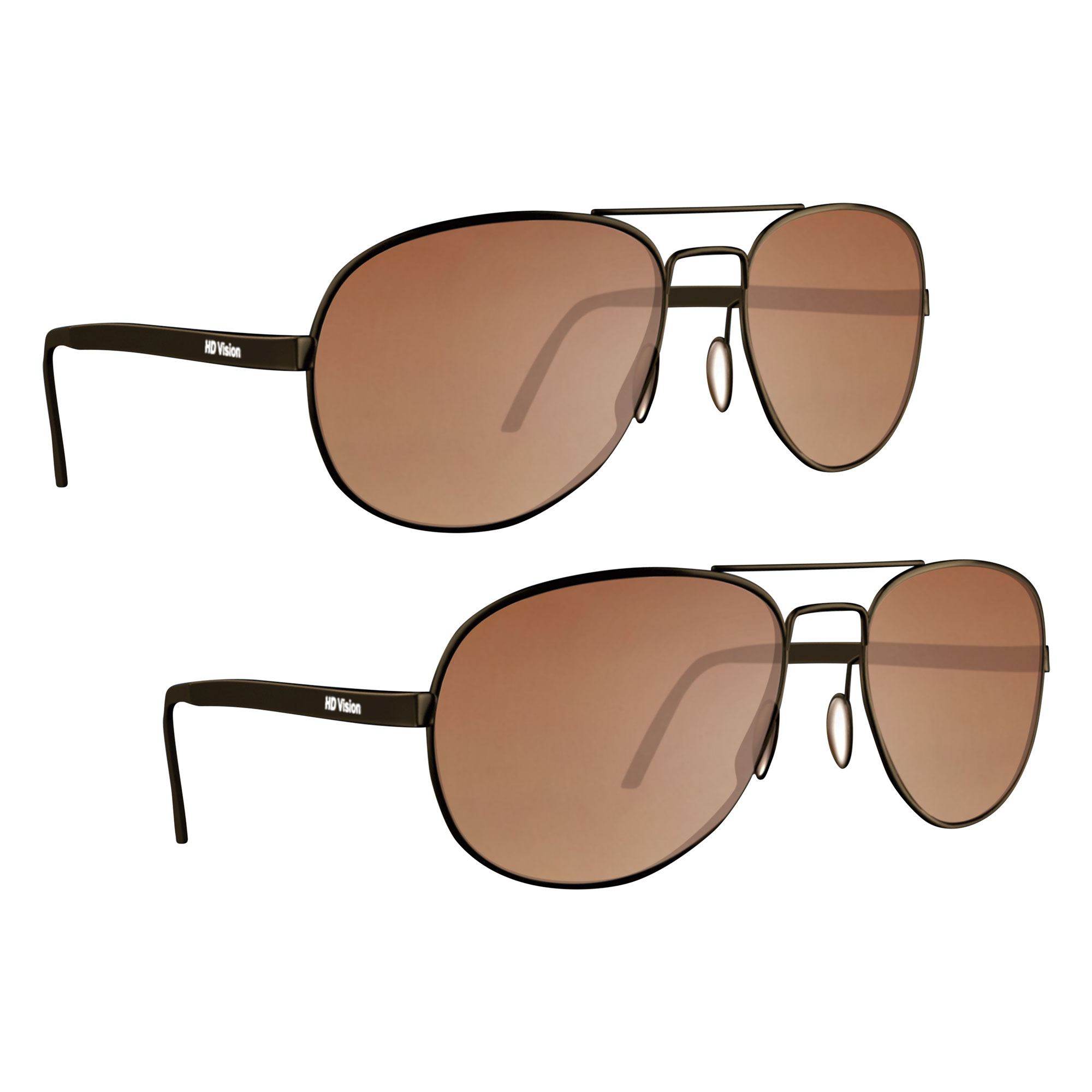 HD Vision Aviator Sunglasses - 2 Pack