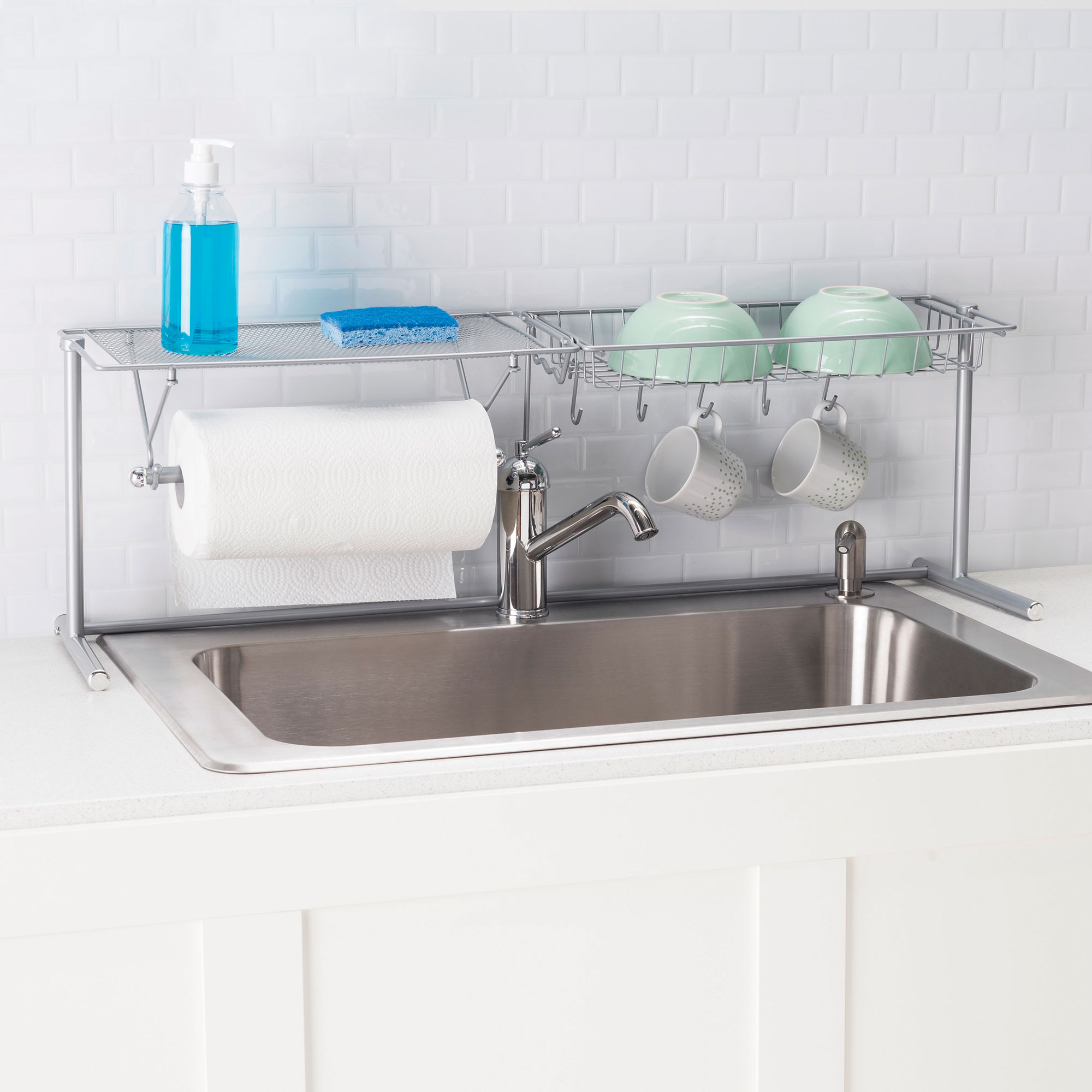 Home Basics Metal Over-The-Sink Rack