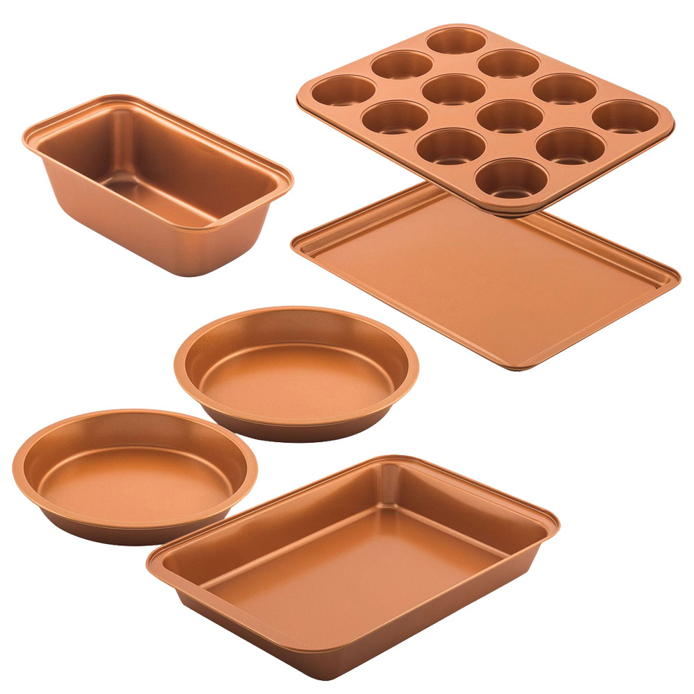 Copper Bakeware 6 Piece Set