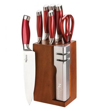 New England Cutlery 7 Piece Set with Sharpener
