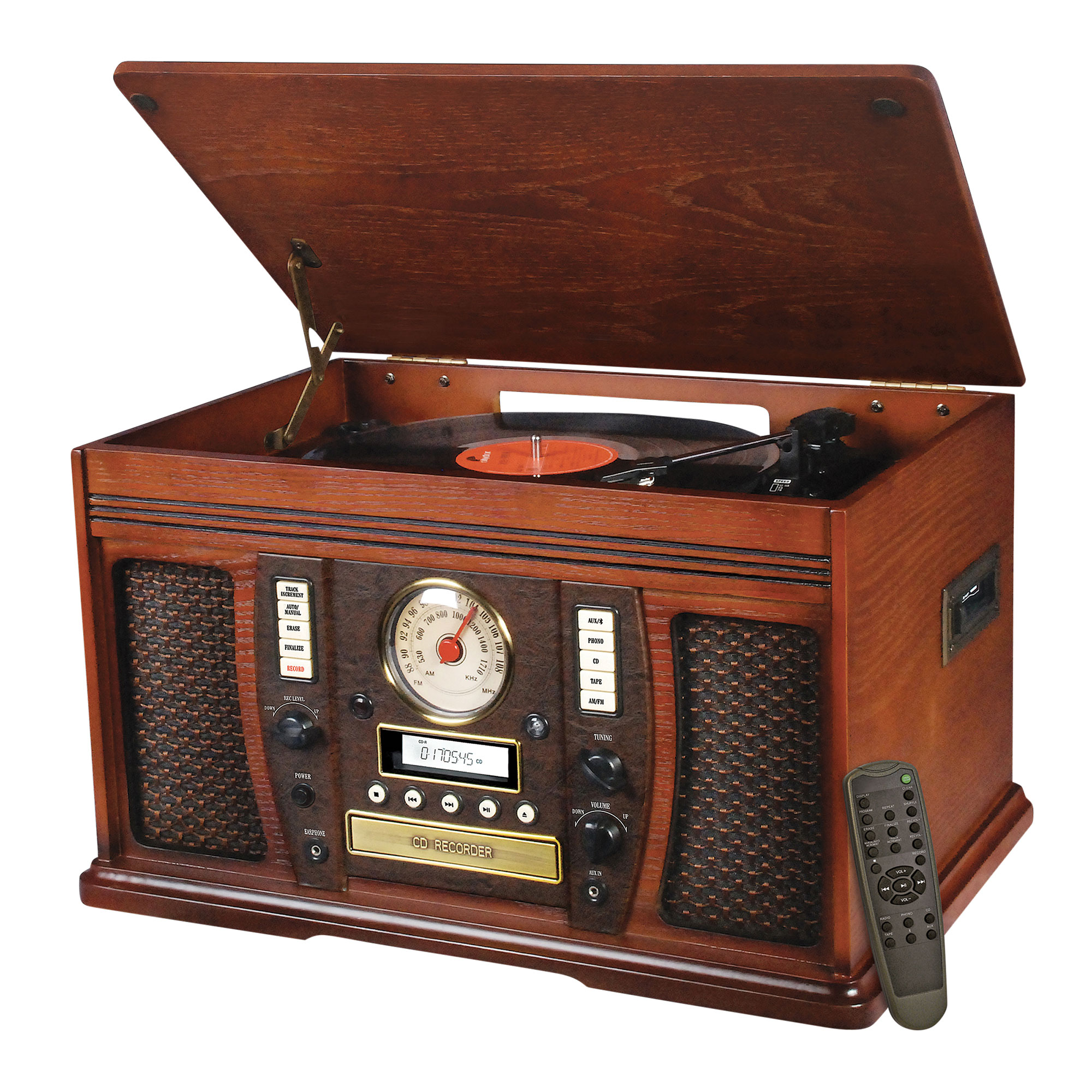 IT Aviator 7-In-1 Wooden Music Center