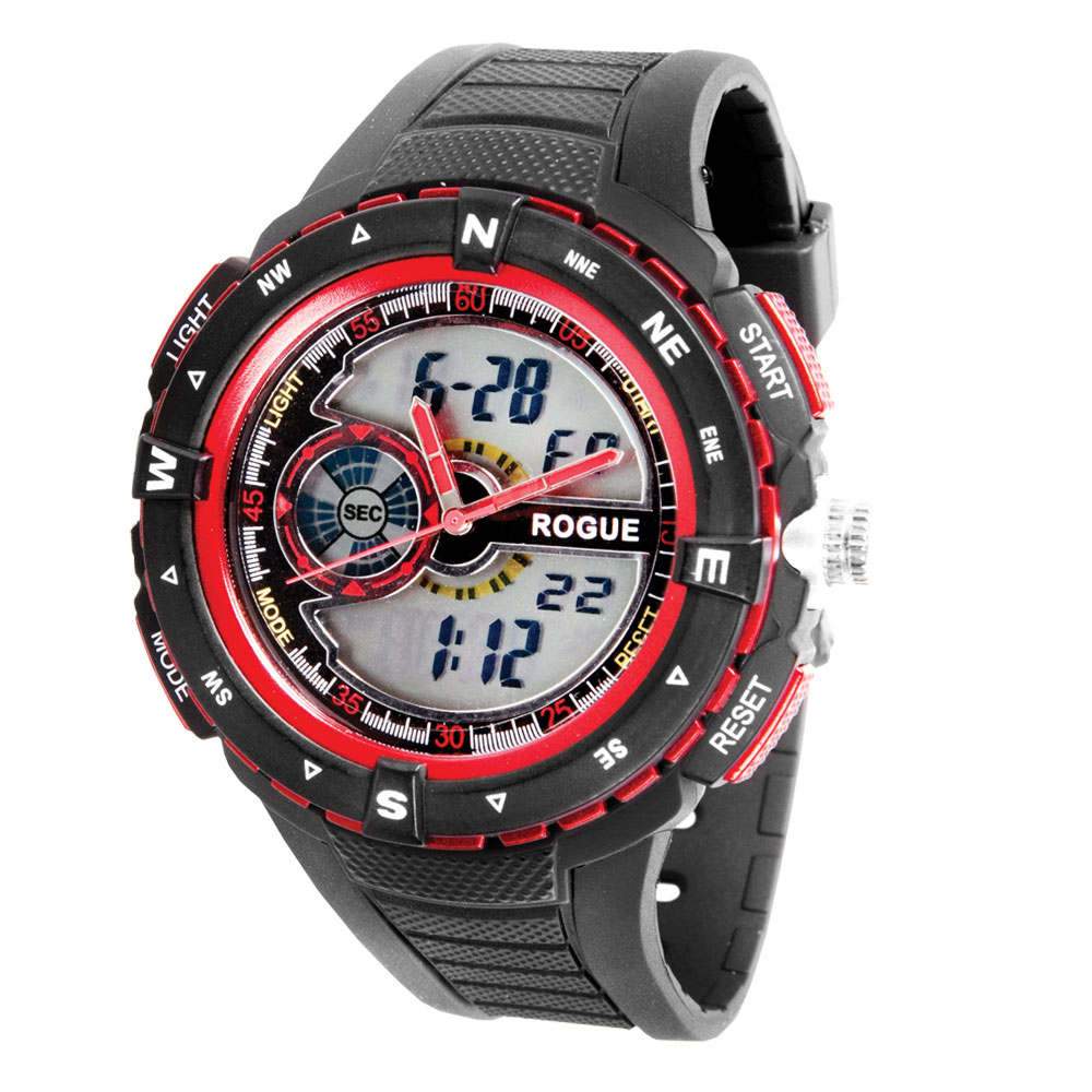 Rogue RG10882RD Black & Red Watch