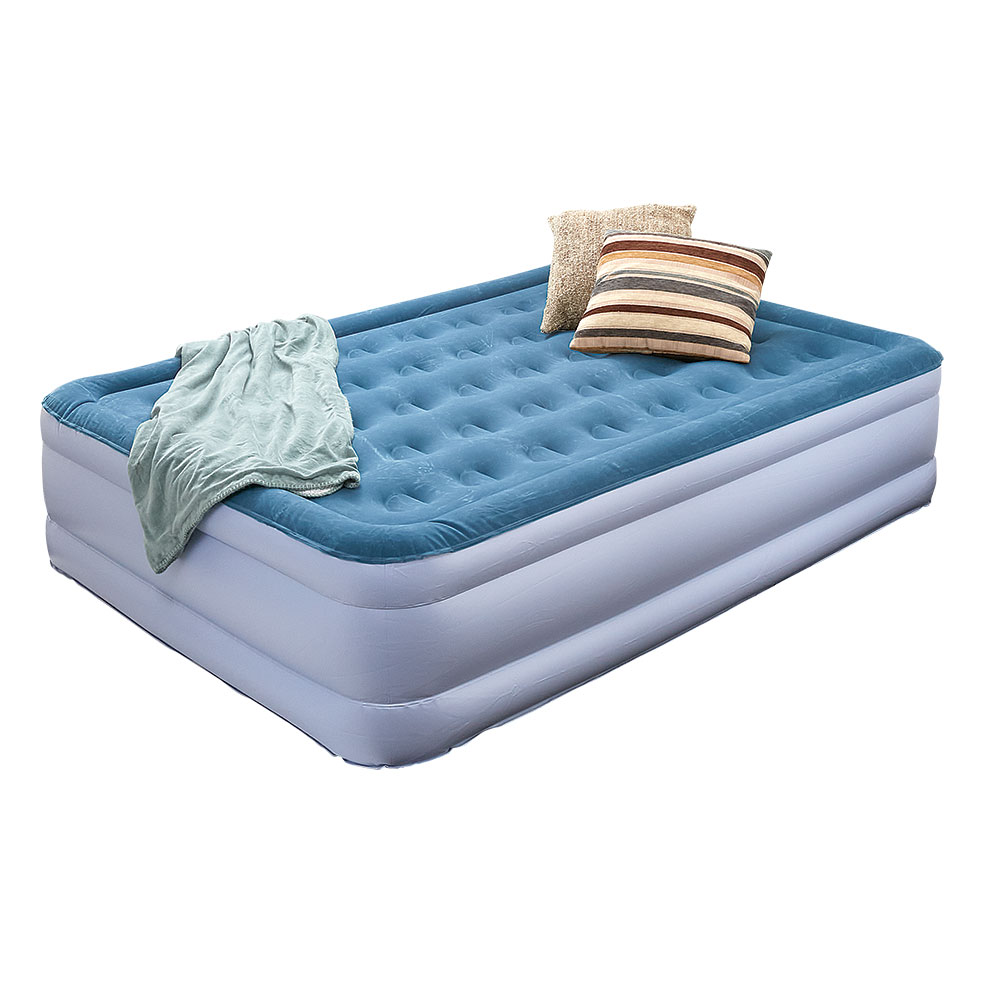 Joofo Queen Raised Dual-Pump Air Bed with Storage Bag