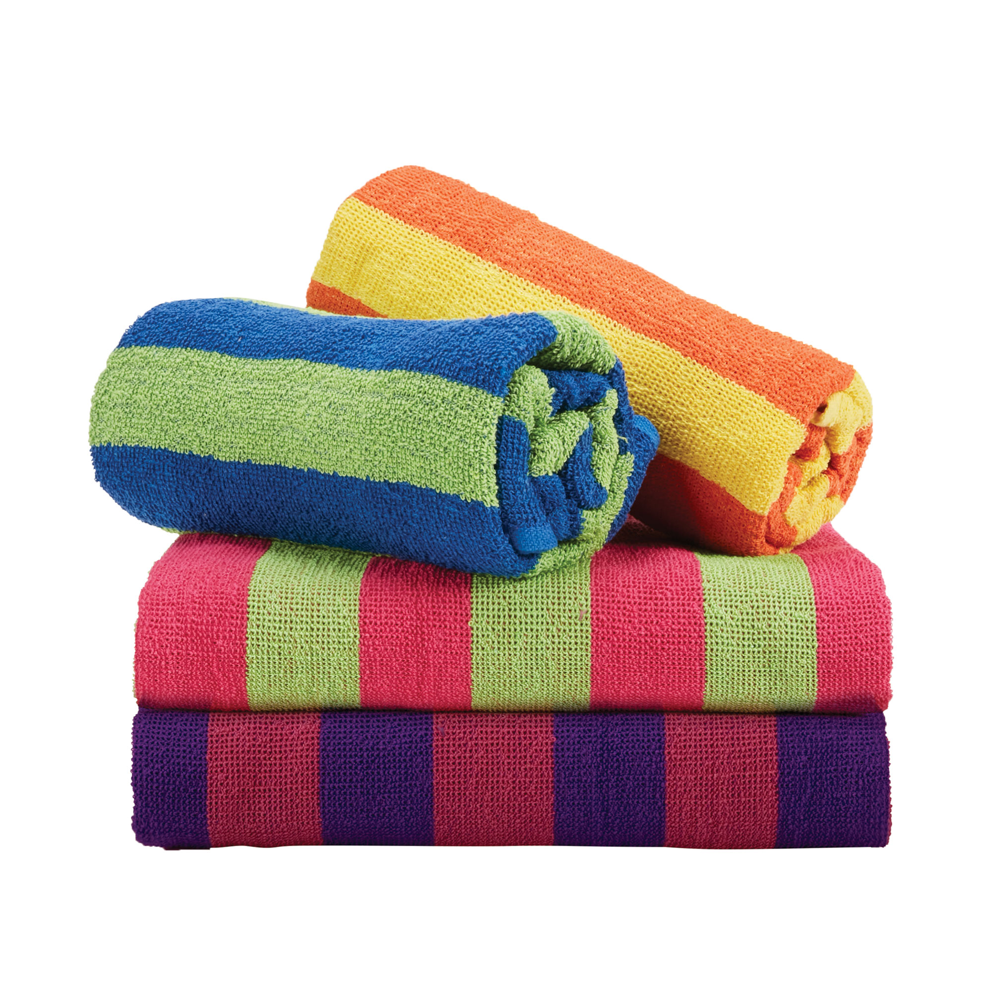 Northpoint Cabana Stripe Beach Towel - 4 Pack