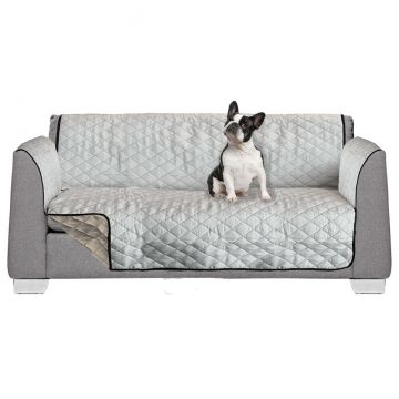 AKC Reversible Gray/Tan Polyester Cover - Sofa