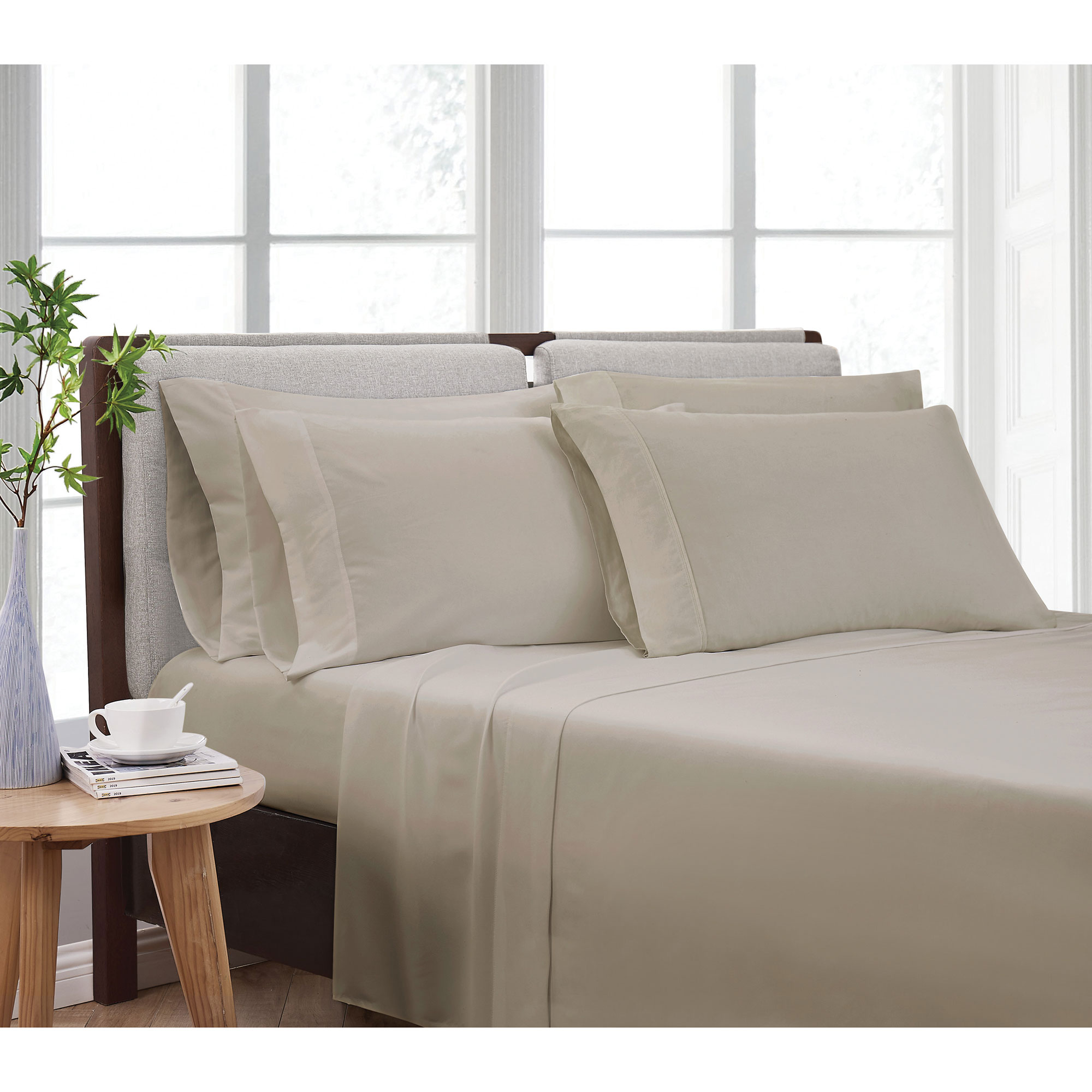 Cannon Heritage Microfiber Sheet Set - Khaki - Twin Size